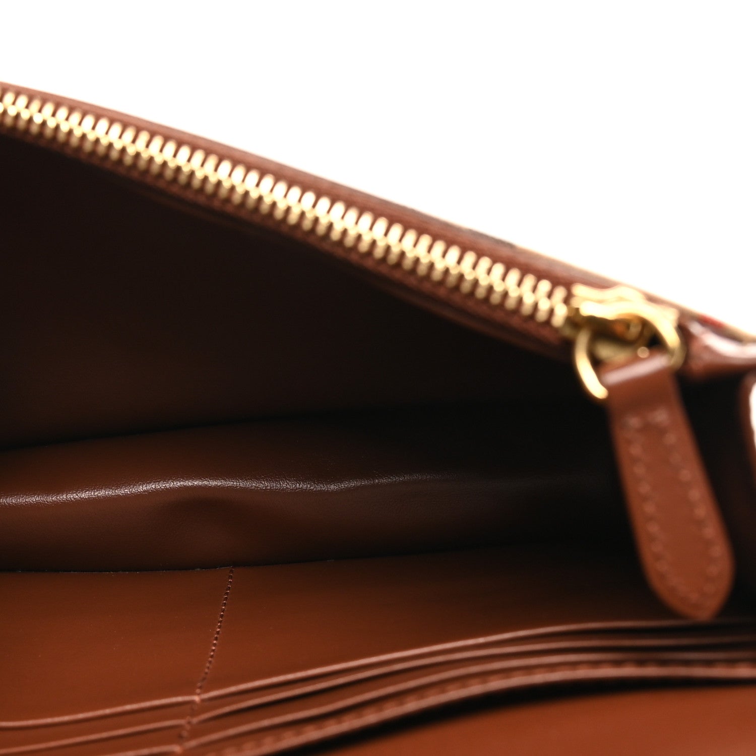 Burberry Calfskin House Check Hampshire Wallet On Chain Tan 5 of 9