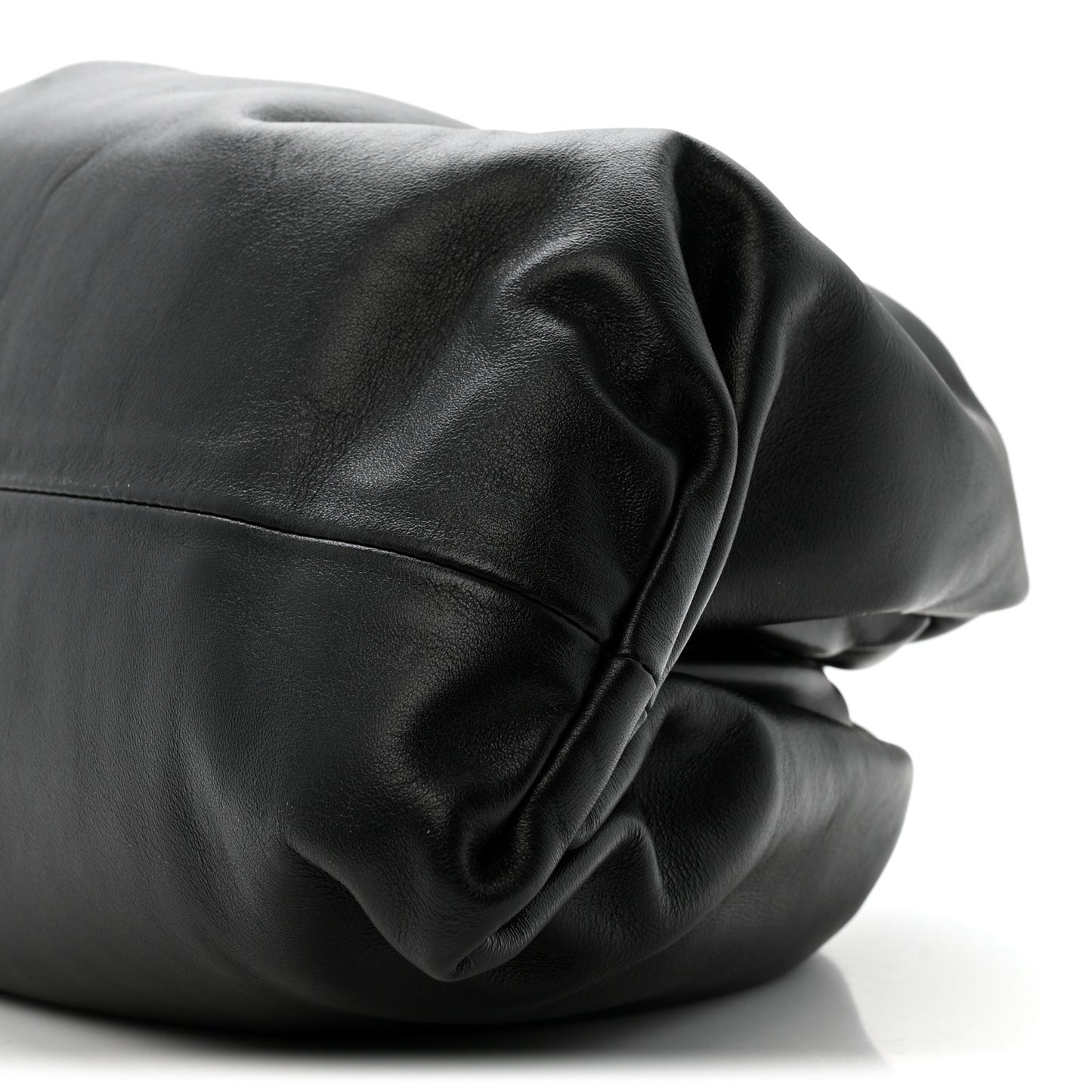 Smooth Butter Calf The Pouch Oversized Clutch Black