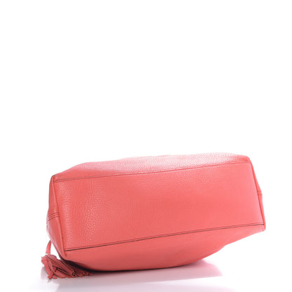 Gucci Pebbled Calfskin Medium Soho Chain Shoulder Bag Begonia Pink 4 of 9