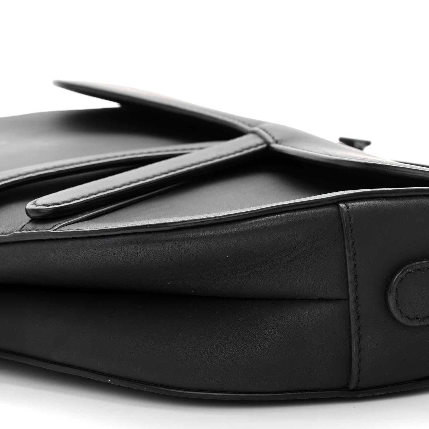 Christian Dior Ultra Matte Calfskin Saddle Bag Black 9 of 10