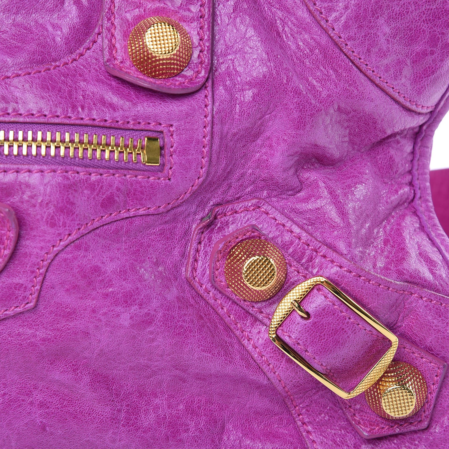 Balenciaga Agneau Giant 21 Gold Hardware Part Time Magenta 14 of 16