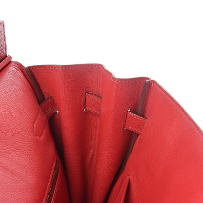 Hermes Chevre Mysore HAC Birkin 32 Rouge Vif 30 of 42