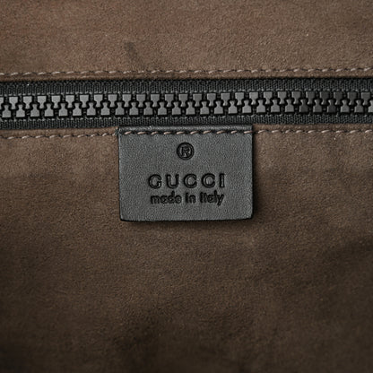 Gucci GG Supreme Monogram Single Buckle Backpack Beige Black 7 of 18