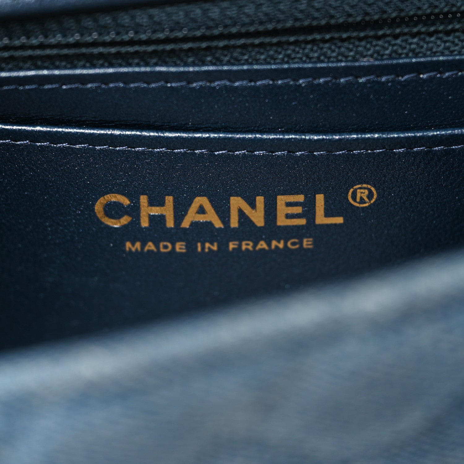 Chanel Washed Denim Quilted Mini Rectangular Flap Blue 6 of 11