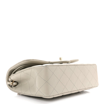 Chanel Lambskin Quilted Small Double Flap Grey 4 of 11