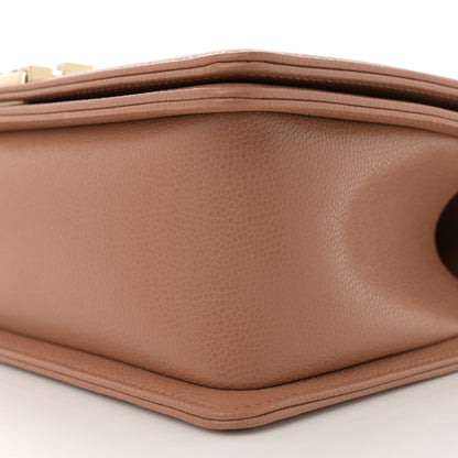 Chanel Caviar Quilted Medium Boy Flap Brown 10 of 11