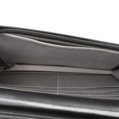 Chanel Lambskin Camellia Embossed Wallet on Chain WOC Black 5 of 12