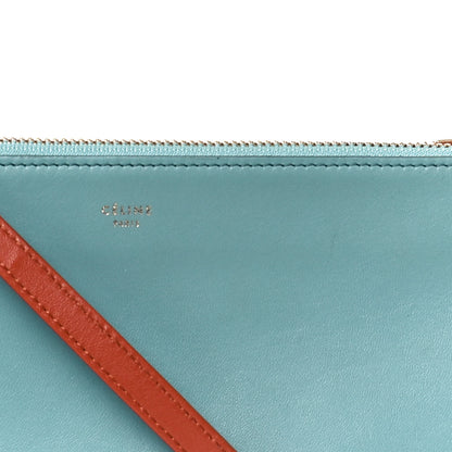 Celine Lambskin Small Multicolor Trio Crossbody Bag Antarctic 8 of 11