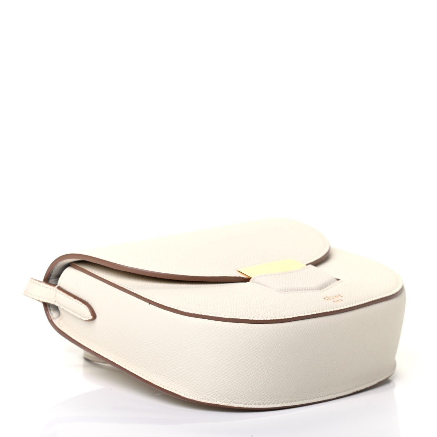 Celine Grained Calfskin Small Trotteur White 3 of 4