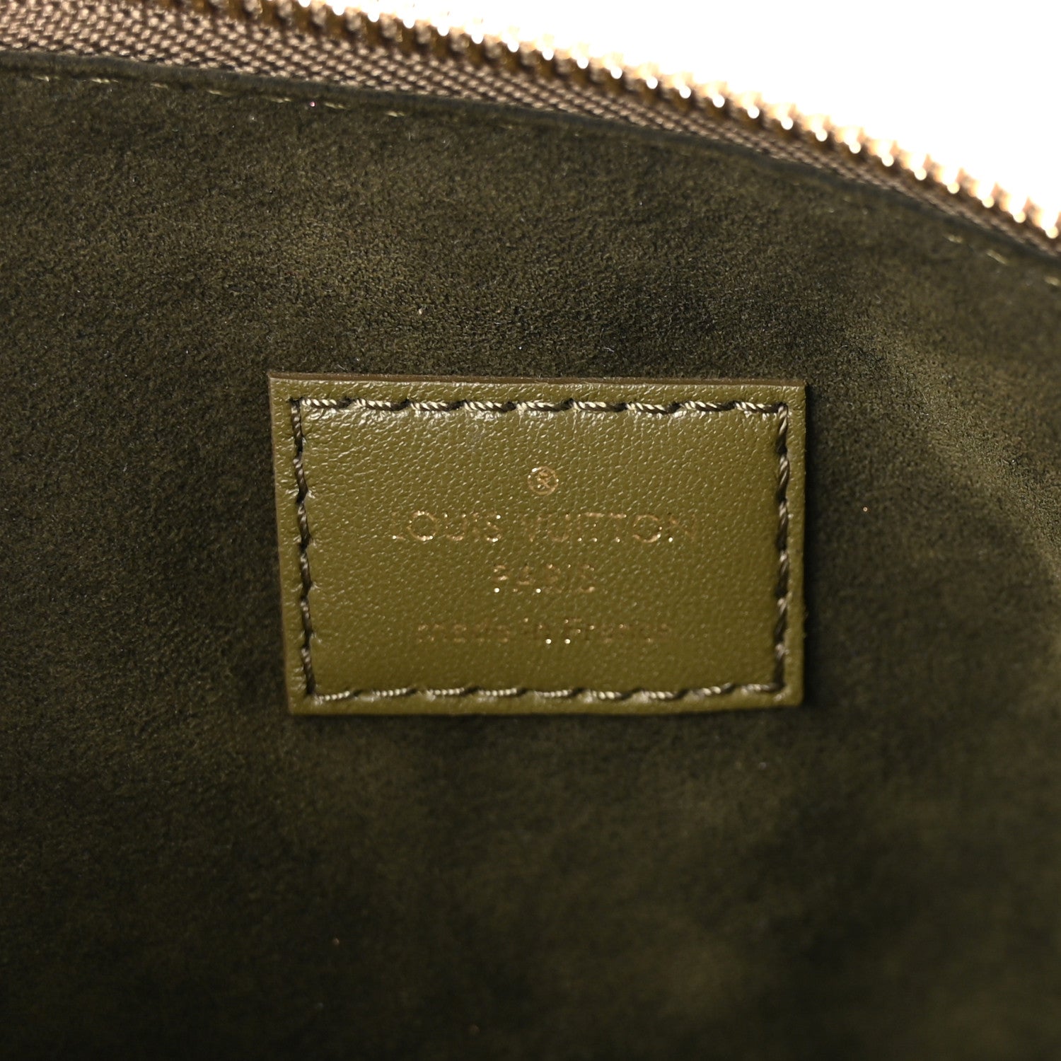 Louis Vuitton Lambskin Embossed Monogram Coussin MM Khaki 6 of 9