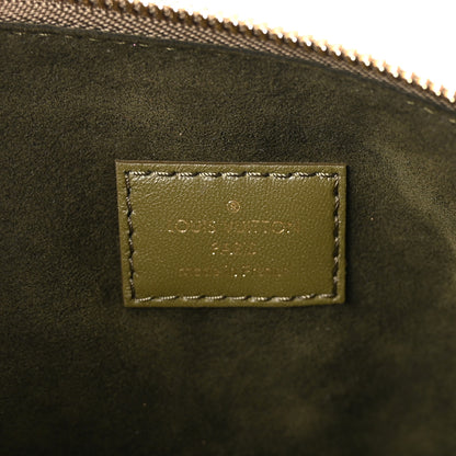 Louis Vuitton Lambskin Embossed Monogram Coussin MM Khaki 6 of 9