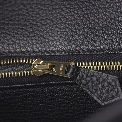 Hermes Togo Shiny Niloticus Crocodile Birkin Touch 25 Black 16 of 38