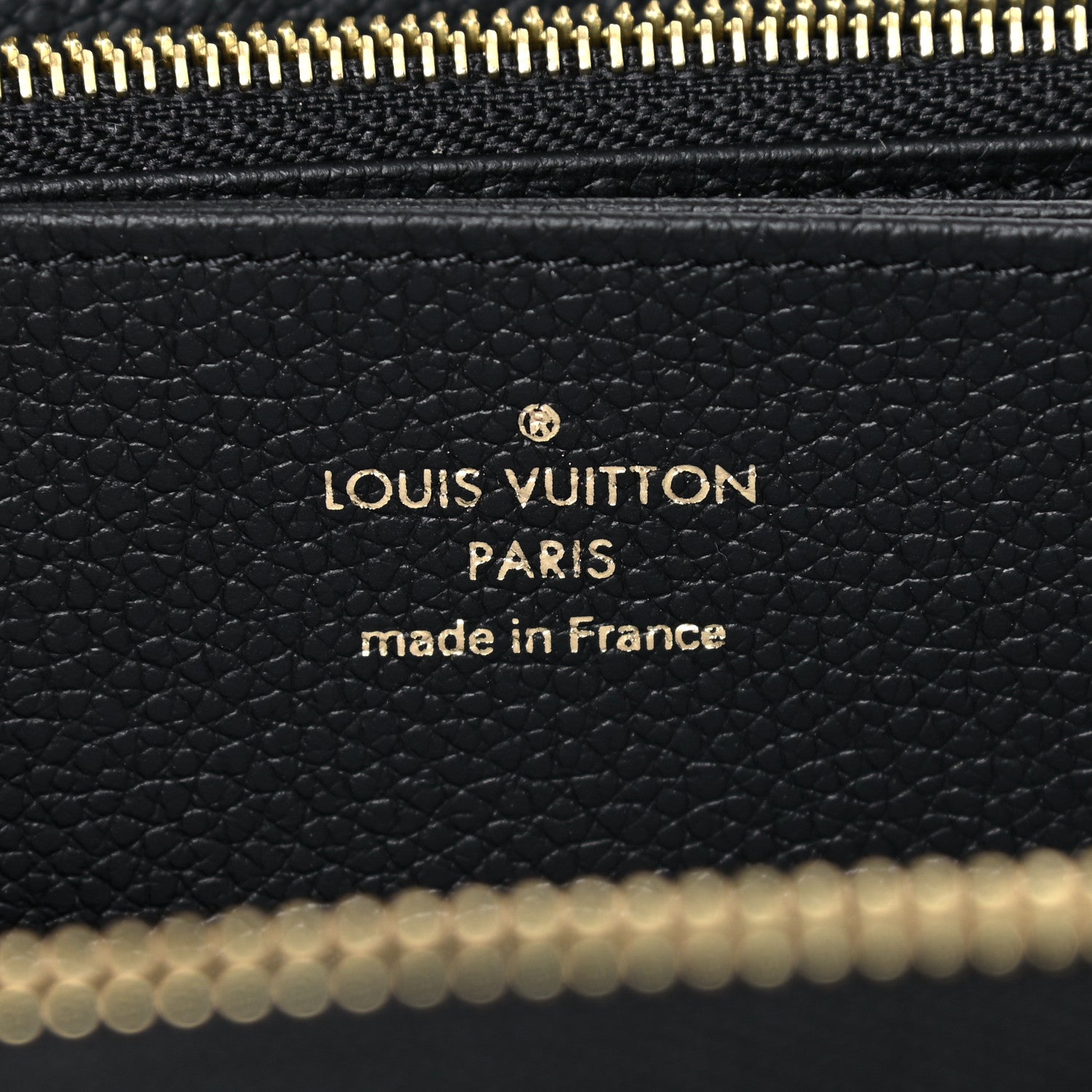 Louis Vuitton Empreinte Monogram Giant Zippy Wallet Black Beige 6 of 8