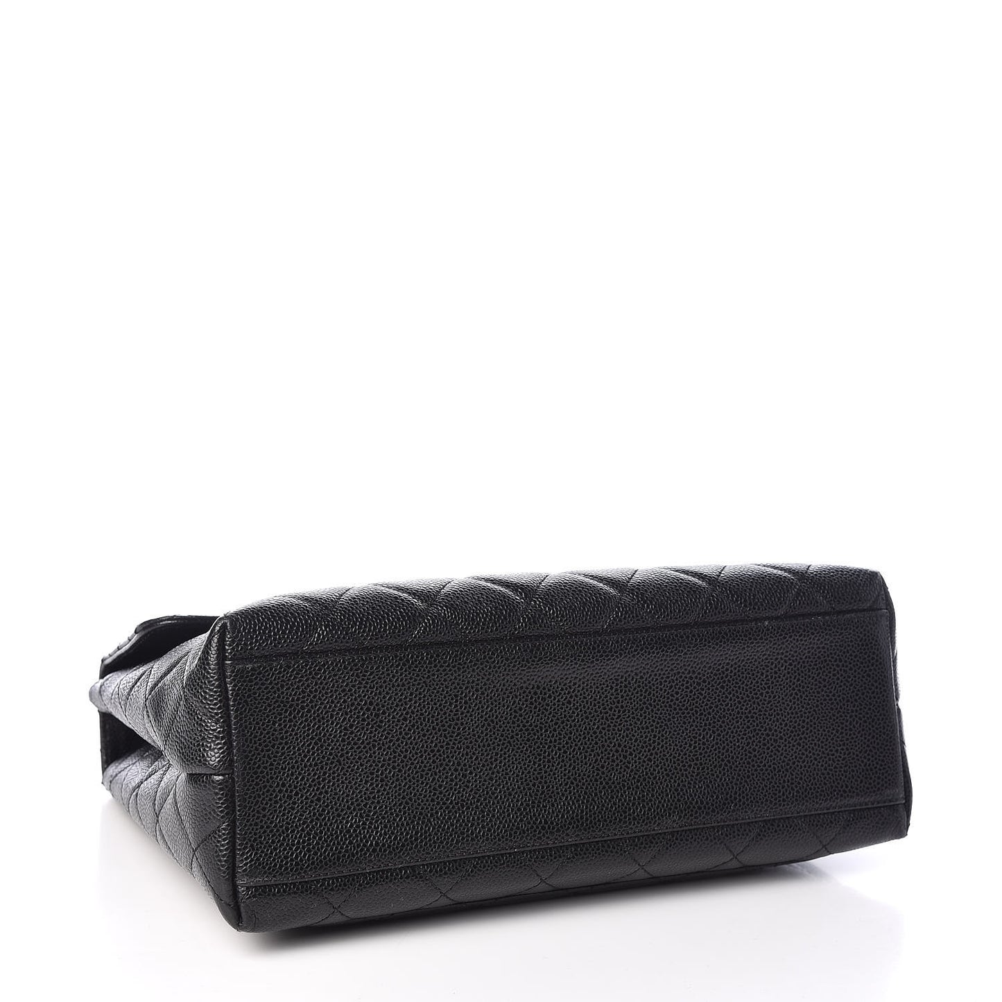 Caviar Quilted Jumbo Kelly Flap Black