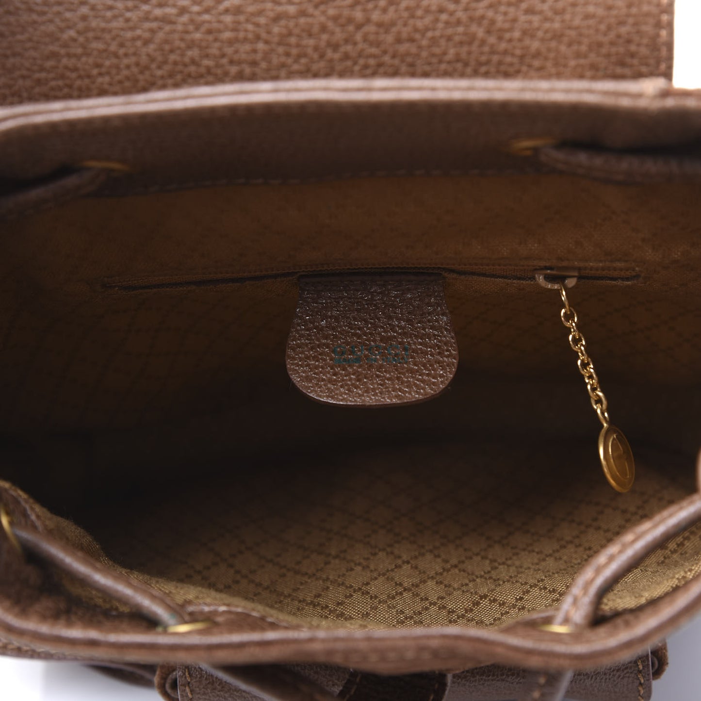 Suede Bamboo Backpack Brown