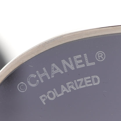 Chanel Aviator CC Sunglasses 4189-T-Q Silver 7 of 8