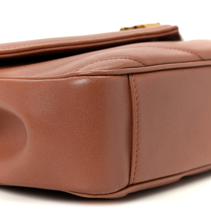 Saint Laurent Lambskin Chevron Quilted Small Loulou Hortensia 13 of 14