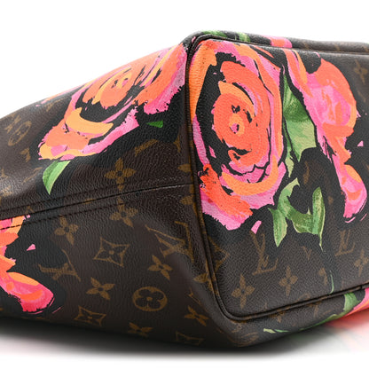 Louis Vuitton Monogram Roses Neverfull MM 9 of 10