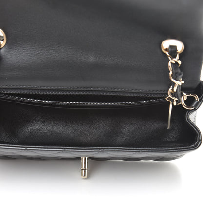 Chanel Lambskin Quilted Mini Rectangular Flap Black 5 of 12