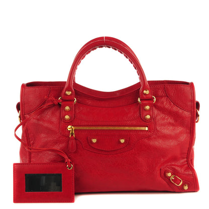 Balenciaga Agneau Giant 12 Gold Hardware City Rouge Lipstick 1 of 12