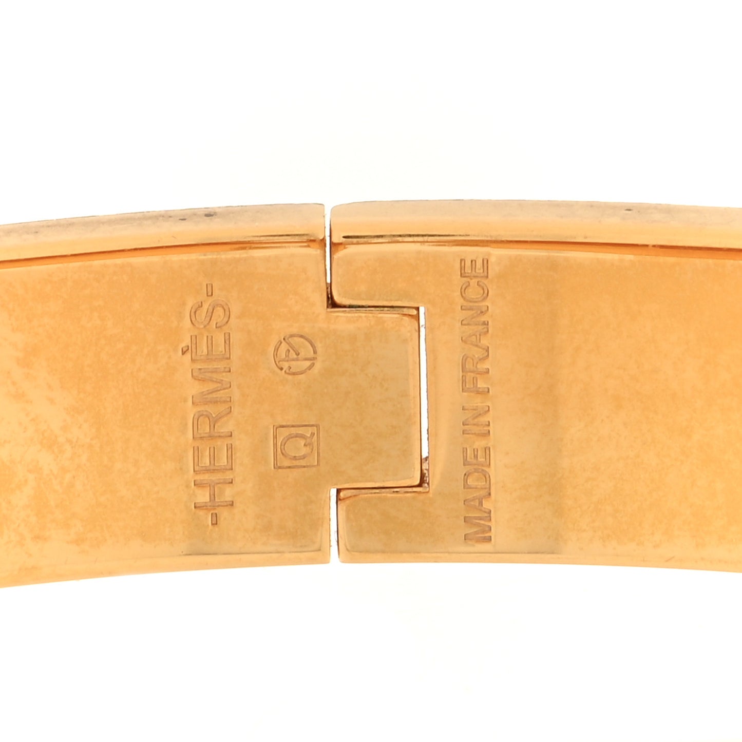 Enamel Narrow Clic Clac H Bracelet GM Black