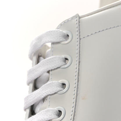 Gucci Calfskin Interlocking G Perforated Womens Ace Sneakers 38.5 White Grey Sky 11 of 13