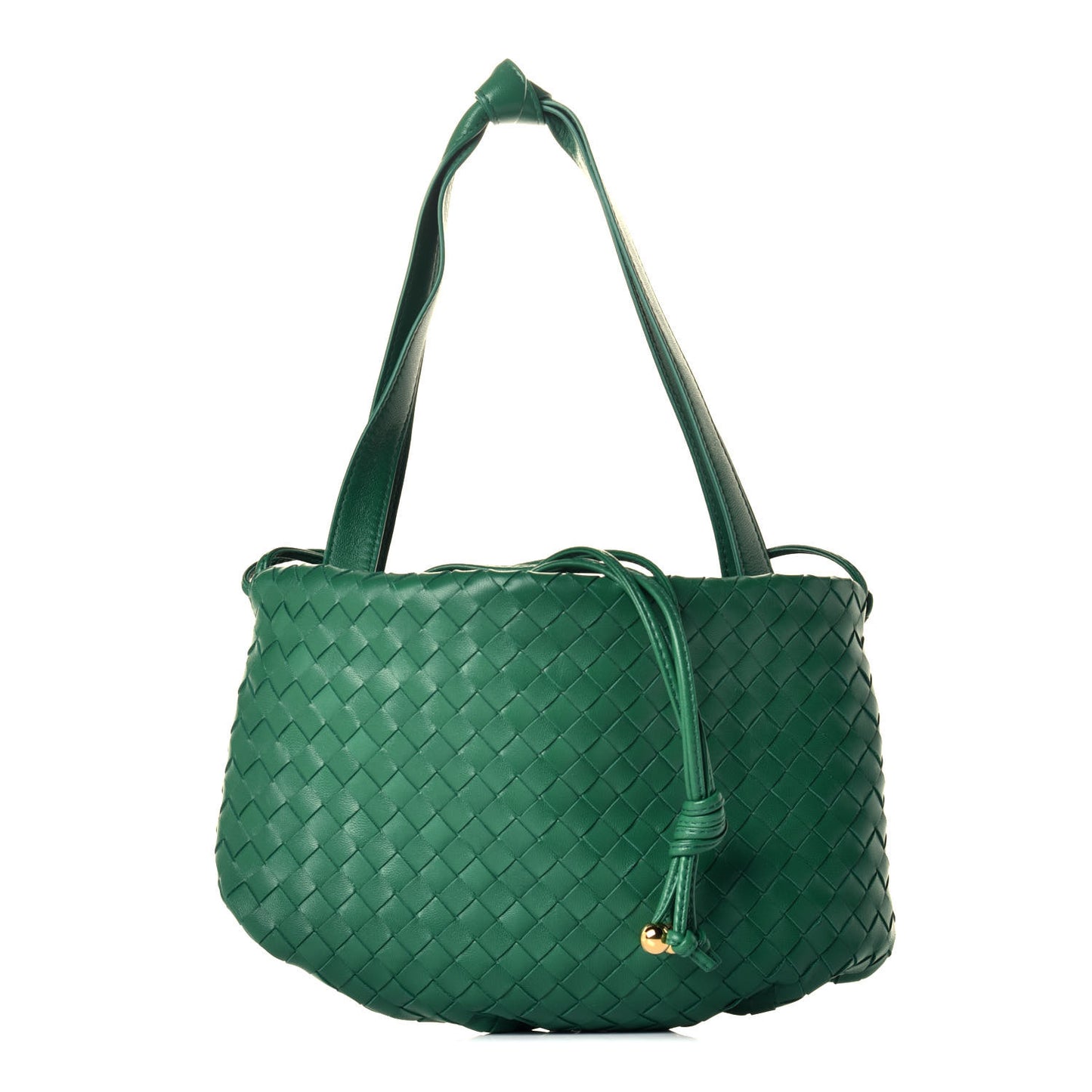 Nappa Intrecciato Small Bulb Racing Green