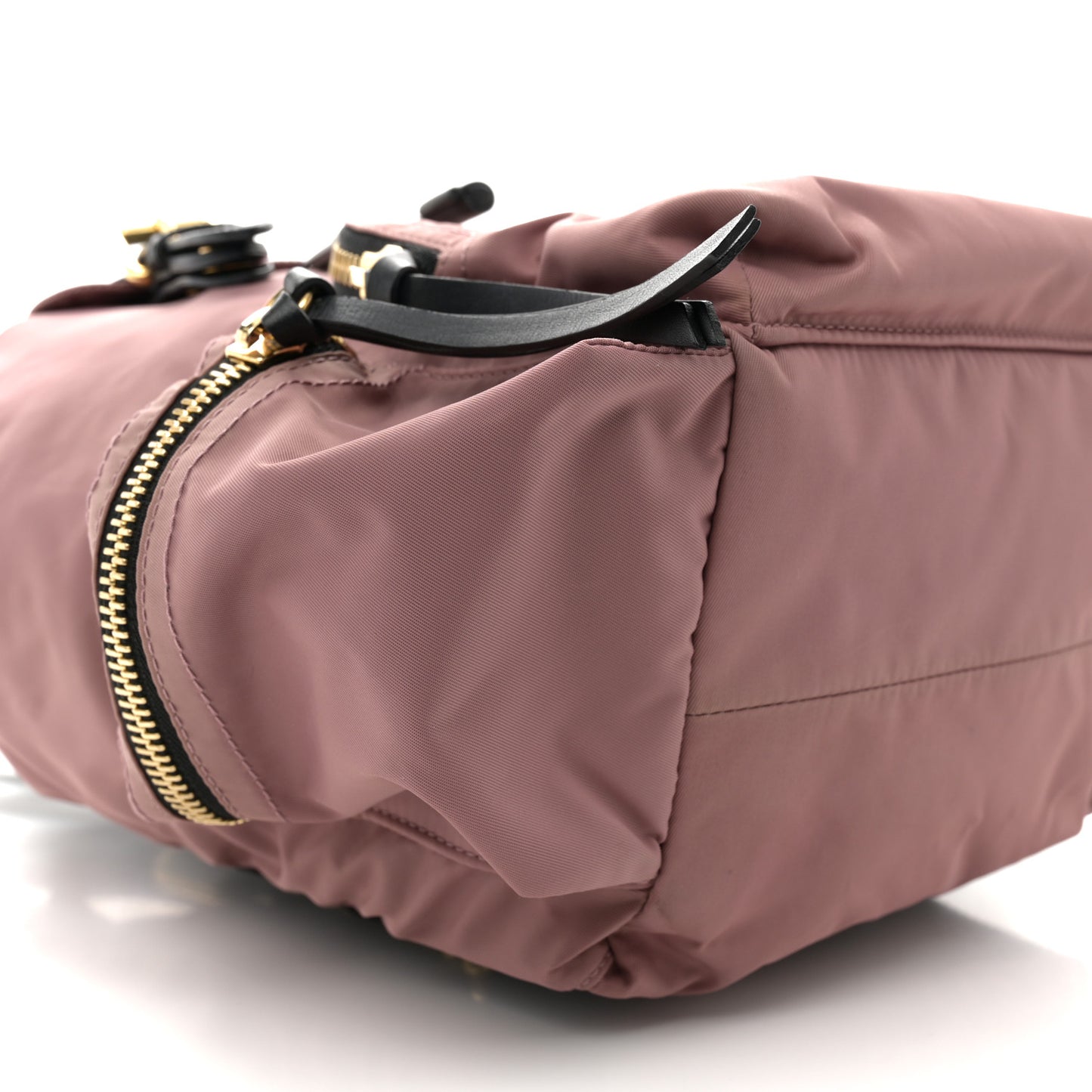 Nylon Medium Rucksack Backpack Mauve Pink
