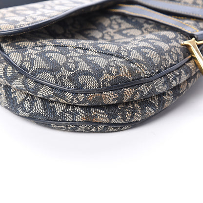 Christian Dior Monogram Saddle Bag Blue 6 of 7