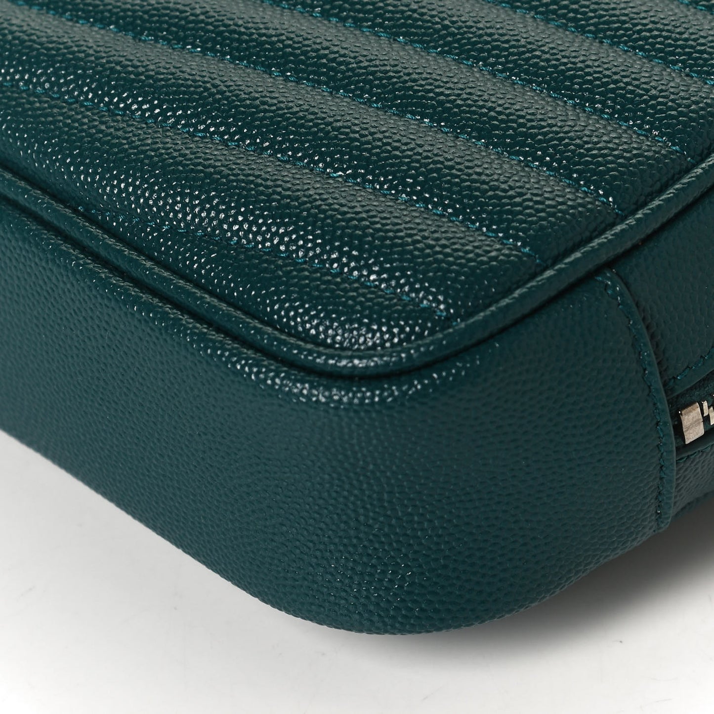 Grain De Poudre Matelasse Monogram Mini Lou Camera Bag Petrol Green