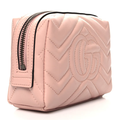 Gucci Calfskin Matelasse GG Marmont Cosmetic Case Perfect Pink 3 of 11