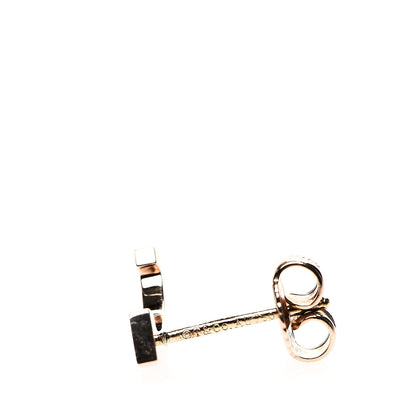 Tiffany 18K Rose Gold T Smile Stud Earrings 4 of 5