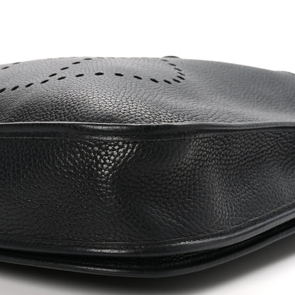 Hermes Taurillon Clemence Evelyne II PM Black 10 of 10