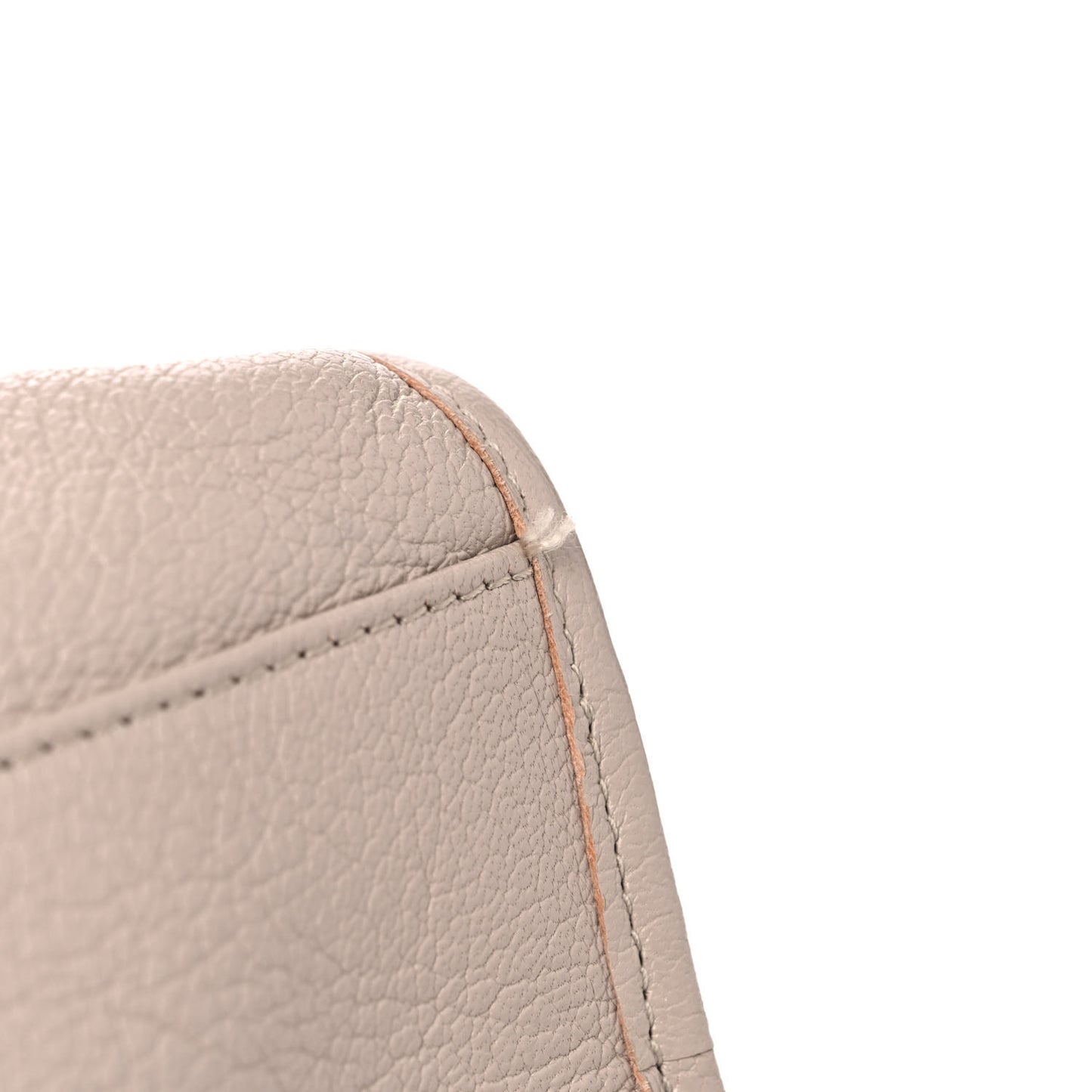 Chevre Gold Hardware Metallic Edge City Beige Praline
