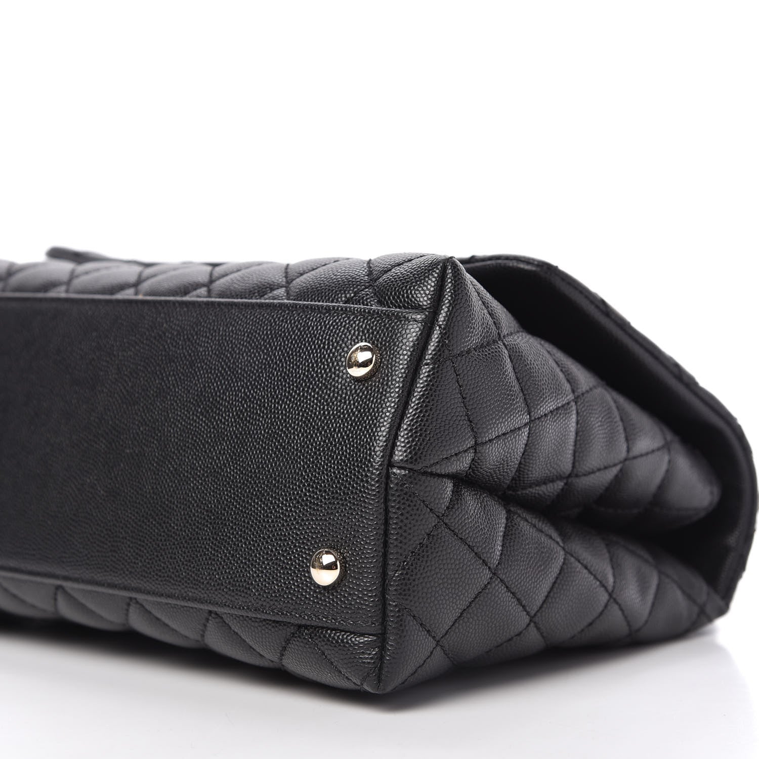 Chanel Caviar Quilted Small Coco Handle Flap Black 7 of 11