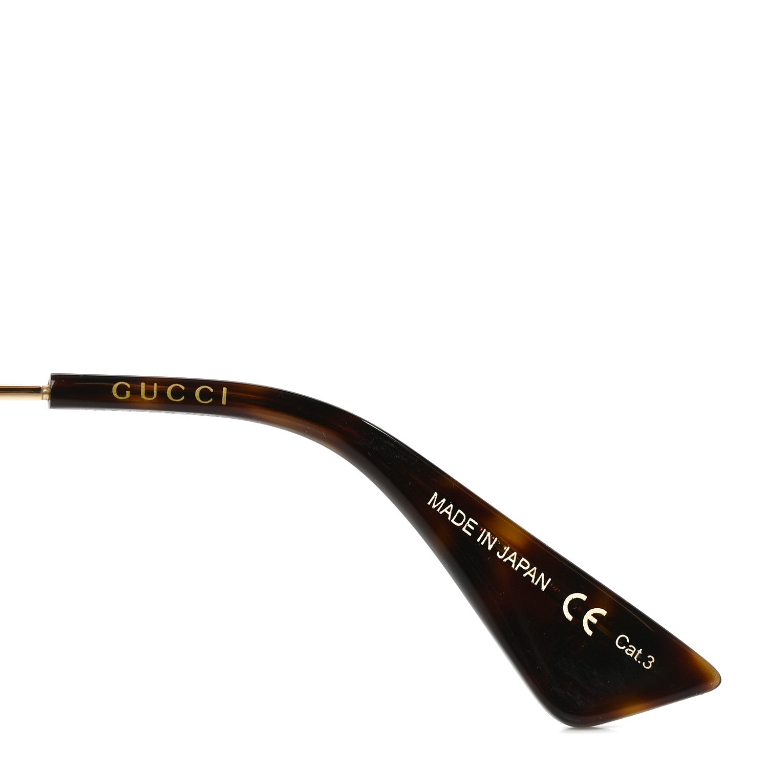 Gucci Metal Round Frame Sunglasses GG0061S Green Red 5 of 6