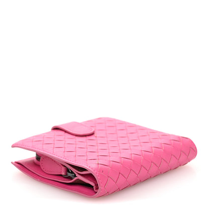Bottega Veneta Nappa Intrecciato Mini Wallet Violet Fuxia 4 of 10