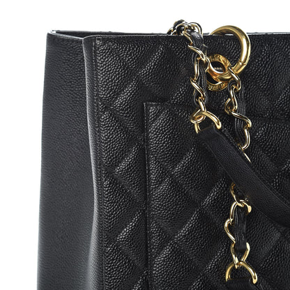 Chanel Caviar Quilted Grand Shopping Tote GST Black 17 of 19