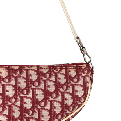 Christian Dior Monogram Mini Saddle Pochette Red 7 of 13