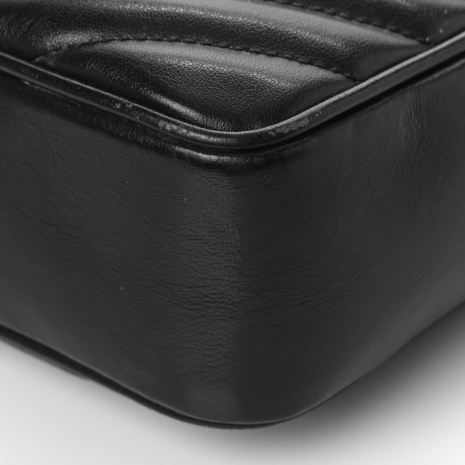 Saint Laurent Calfskin Matelasse Monogram Lou Camera Bag Black 8 of 9