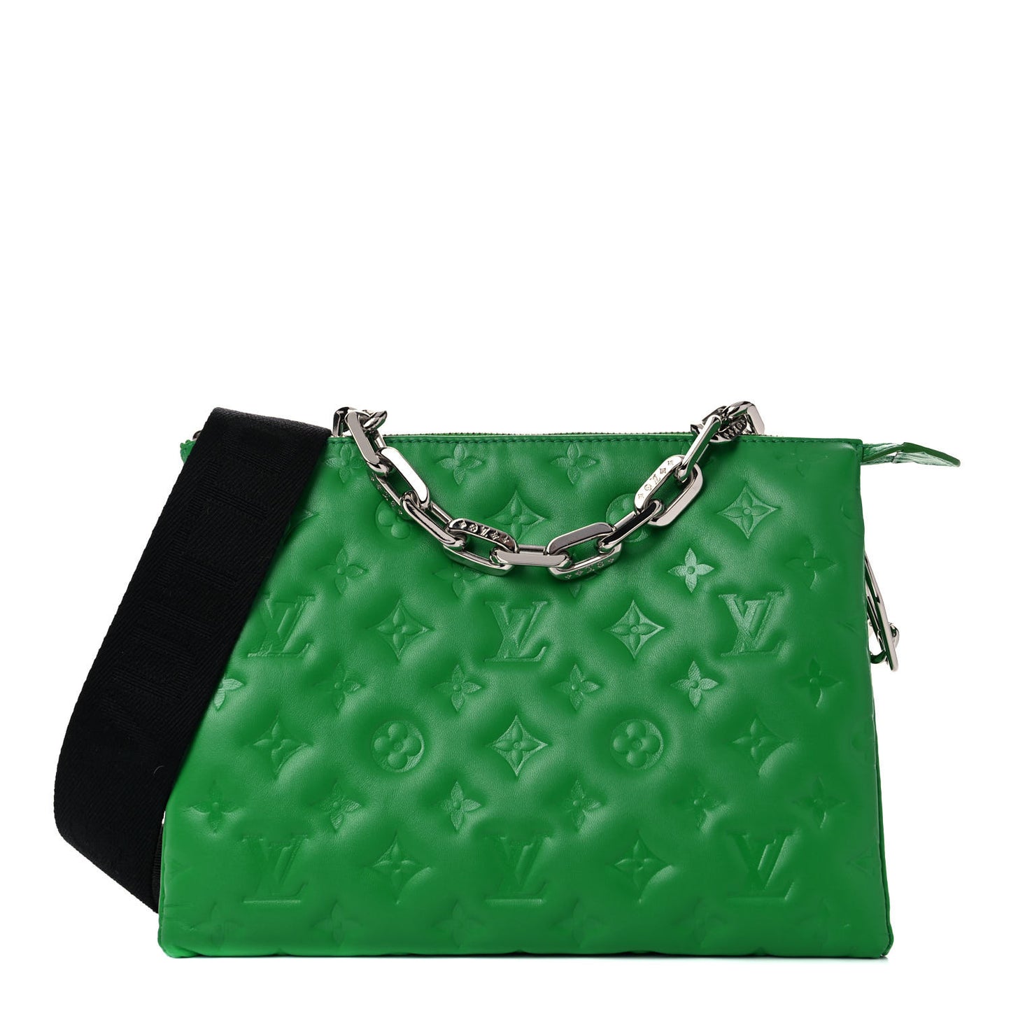 Lambskin Embossed Monogram Coussin PM LV Motion Green