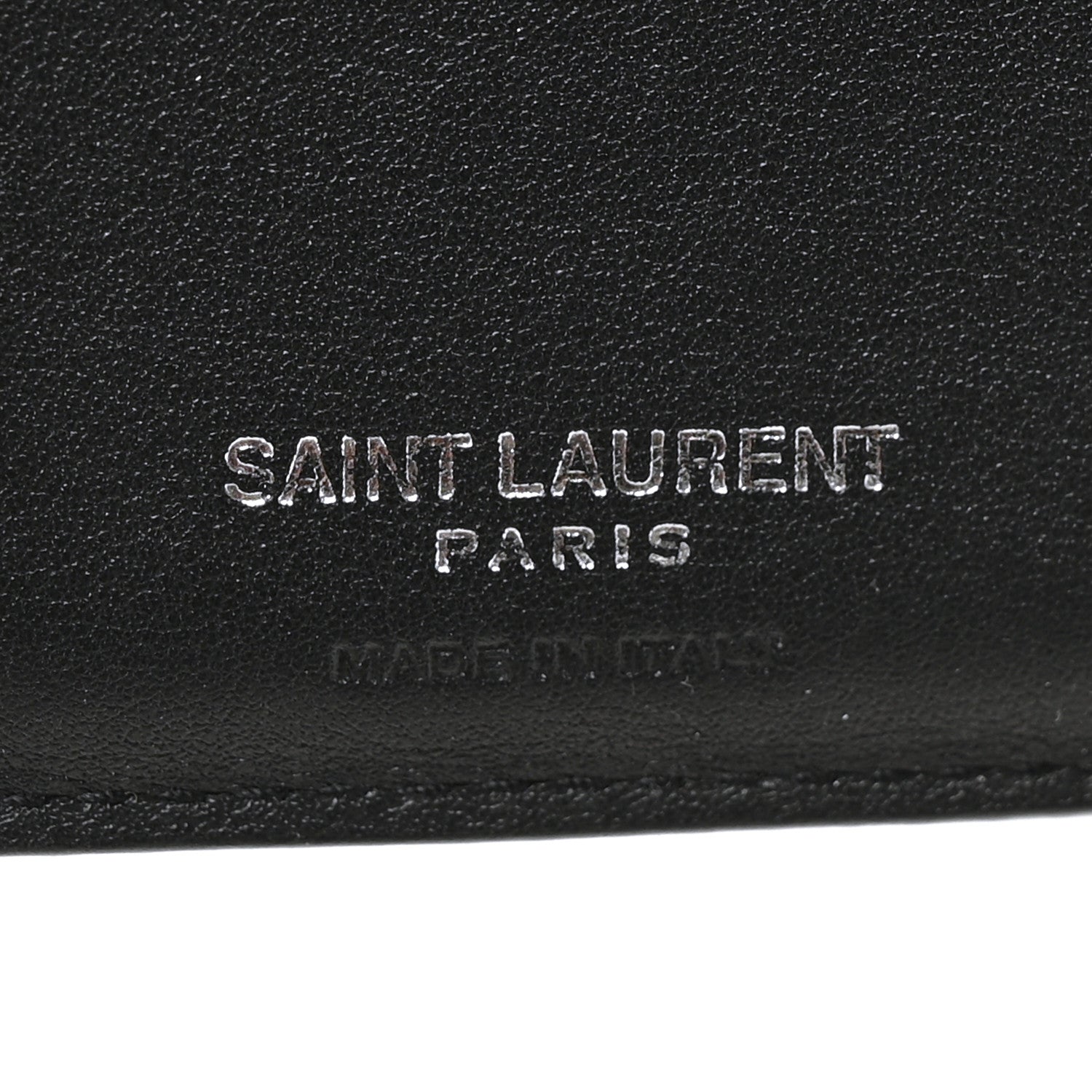 Saint Laurent Patent Grain De Poudre Matelasse Chevron Monogram Zipped Two-Part Wallet Neon Pink 7 of 7