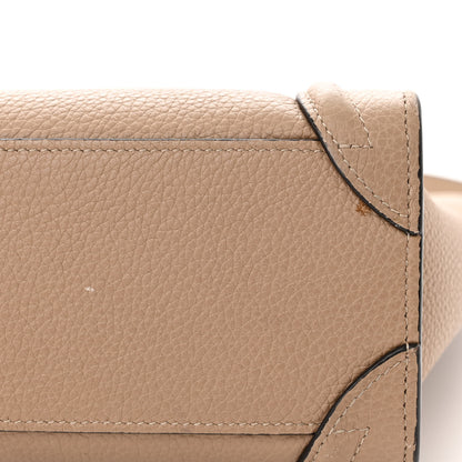 Celine Drummed Calfskin Nano Luggage Dune 15 of 20
