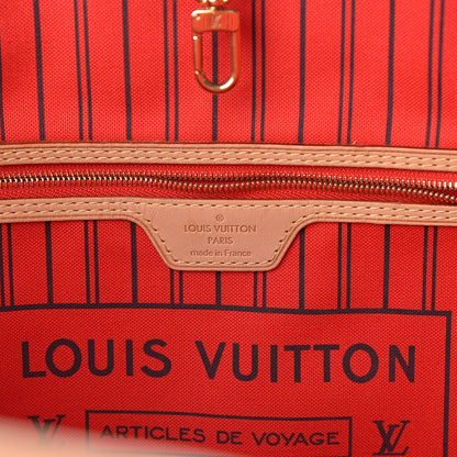 Louis Vuitton Monogram Jungle Dots Neo Neverfull MM Coquelicot Denim 6 of 12