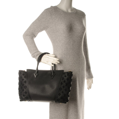 Louis Vuitton Veau Cachemire Tote W PM Black 2 of 7