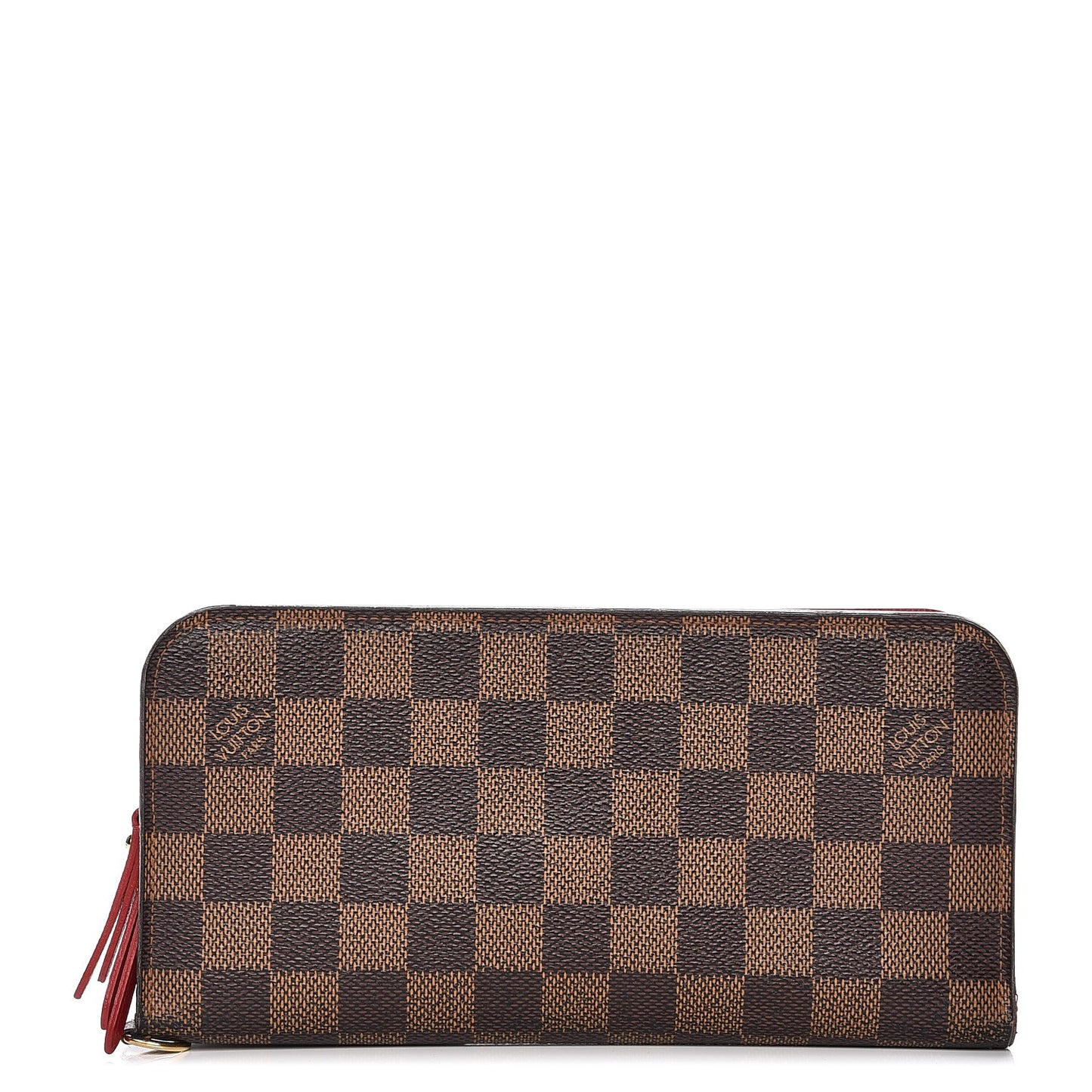 Damier Ebene Insolite Wallet Red