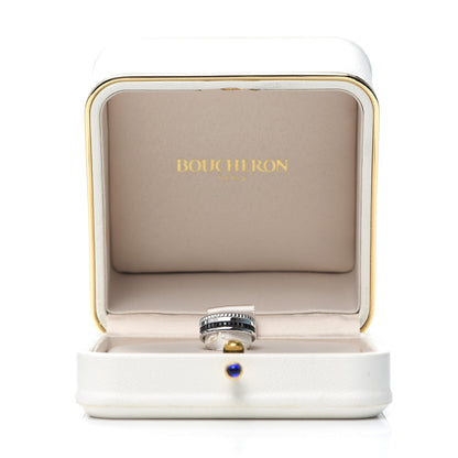 Boucheron 18K White Gold PVD Small Quatre Black Edition Ring 51 5.75 7 of 7