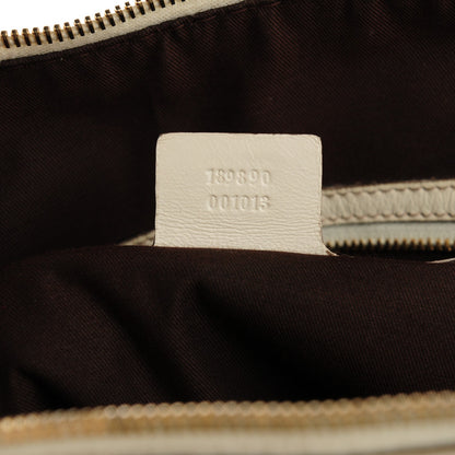 Gucci Monogram Medium Horsebit Nail Boston Off White 6 of 10