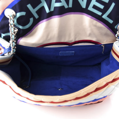 Chanel Fabric Quilted Printed XXL Flap Multicolor 5 of 11