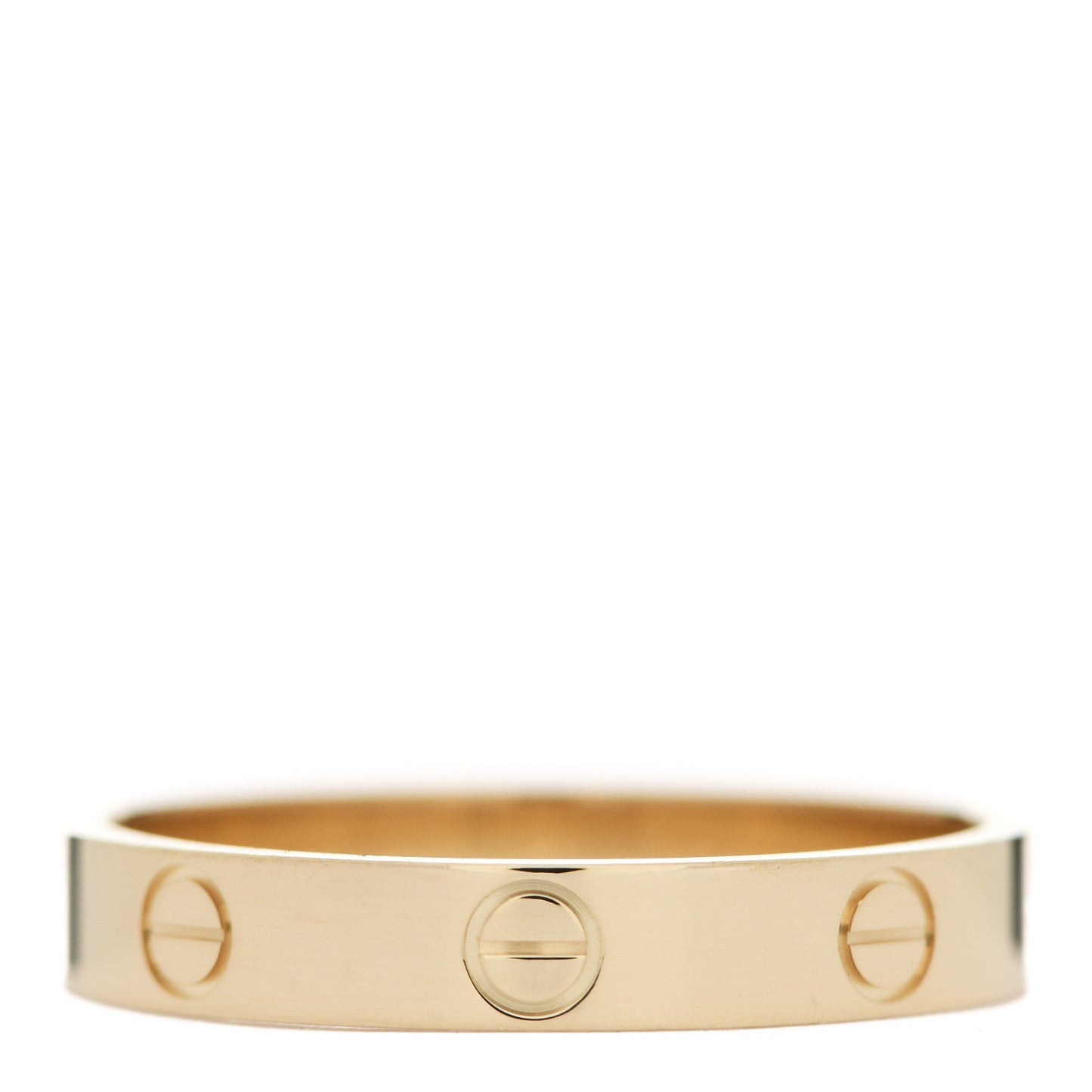 18K Yellow Gold 3.5mm LOVE Wedding Band Ring 60 9